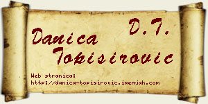 Danica Topisirović vizit kartica